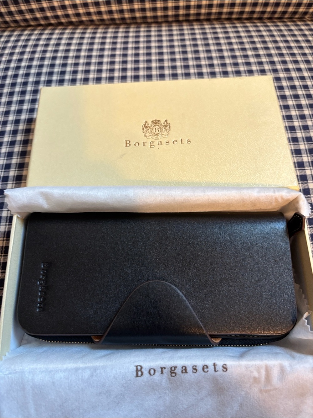 Black Leather Women's Wallet - Zip Around wallet